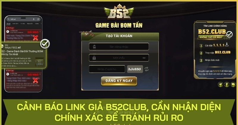 Nhiều website gải mạo B52Club