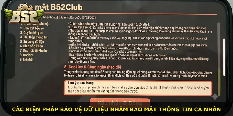 Các biện pháp bảo vệ dữ liệu nhằm bảo mật thông tin cá nhân