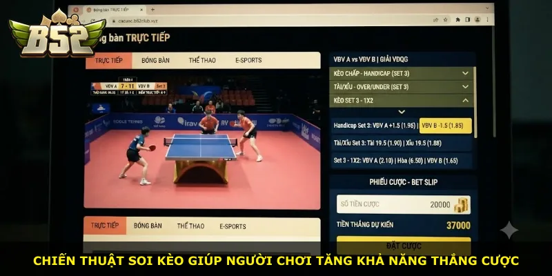 Chiến thuật soi kèo giúp người chơi tăng khả năng thắng cược