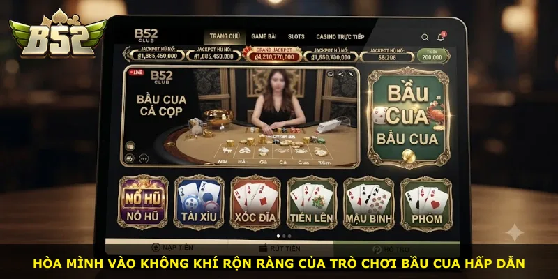 Hòa mình vào không khí rộn ràng của trò chơi bầu cua hấp dẫn