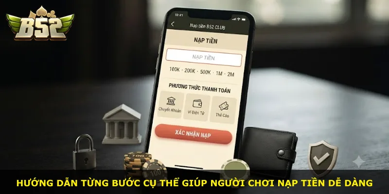 Hướng dẫn từng bước cụ thể giúp người chơi nạp tiền dễ dàng