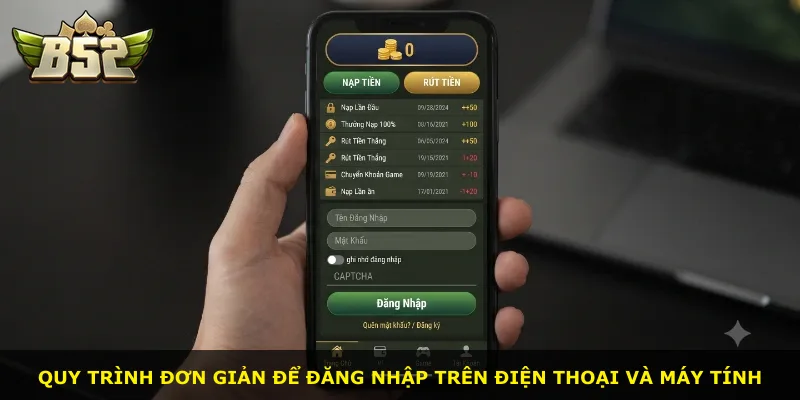 Quy trình đơn giản để đăng nhập trên điện thoại và máy tính