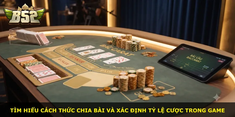 Tìm hiểu cách thức chia bài và xác định tỷ lệ cược trong game