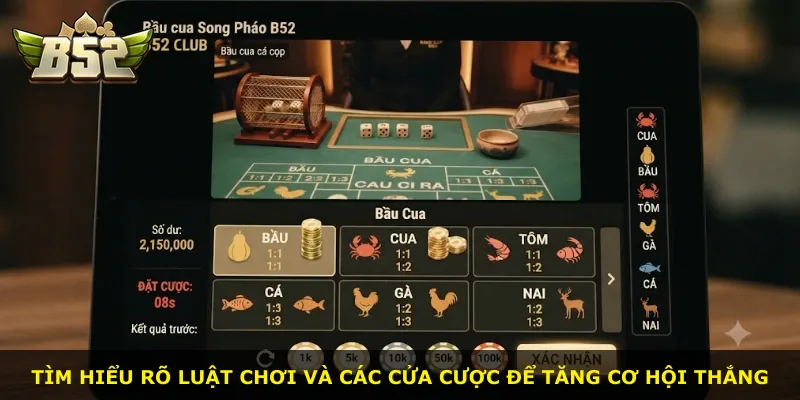 Tìm hiểu rõ luật chơi và các cửa cược để tăng cơ hội thắng